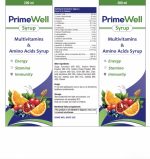 PrimeWell Syrup – Multivitamins & Amino Acids Syrup (200 ml) - Image 3